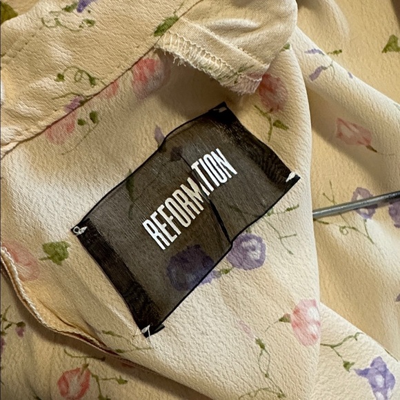 Reformation Wednesday Floral Mini Dress Size 2 - Picture 5 of 6